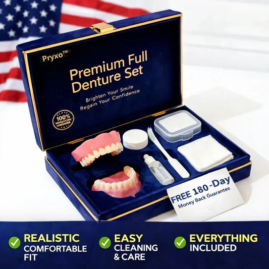 🌎Ends Today: 70% OFF! ⏰ Medical Full Denture with Strong Suctiond🦷Obtain American Dental Association (ADA) Certification