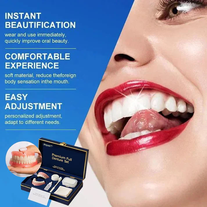 🌎Ends Today: 70% OFF! ⏰ Medical Full Denture with Strong Suctiond🦷Obtain American Dental Association (ADA) Certification
