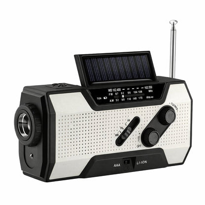 🔋 Solar Hand Crank Emergency Radio - Be Prepared, Not Scared🔥