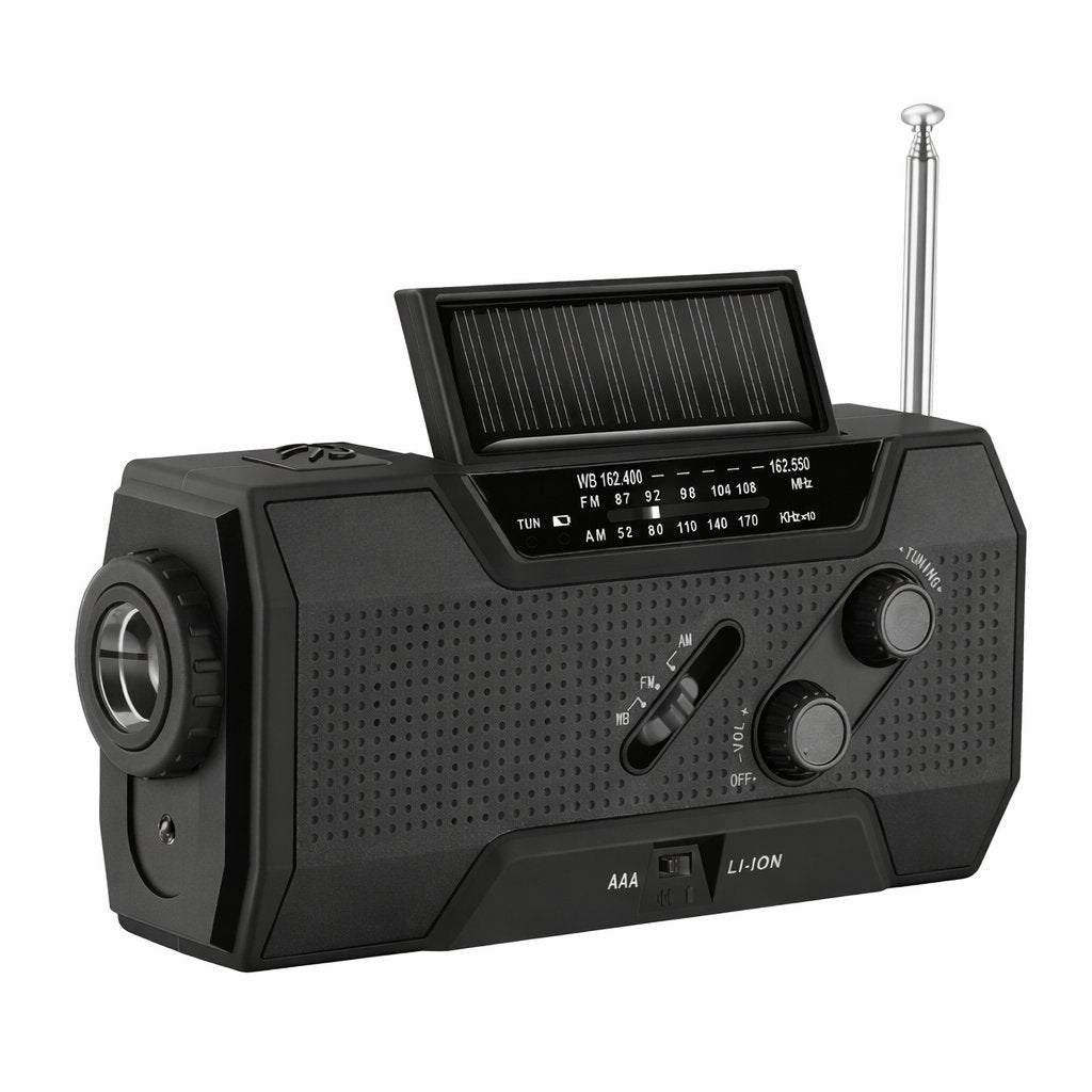 🔋 Solar Hand Crank Emergency Radio - Be Prepared, Not Scared🔥