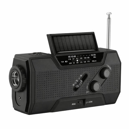 🔋 Solar Hand Crank Emergency Radio - Be Prepared, Not Scared🔥