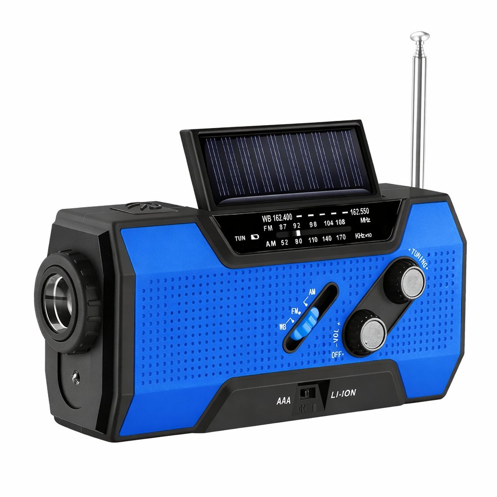 🔋 Solar Hand Crank Emergency Radio - Be Prepared, Not Scared🔥
