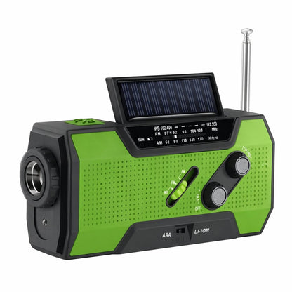 🔋 Solar Hand Crank Emergency Radio - Be Prepared, Not Scared🔥